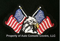 USA Flags Cross W/Bald Eagle (Patch Only)