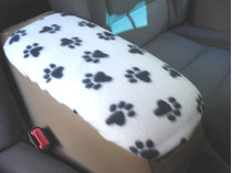WHITE AND BLACK PAW PRINTS