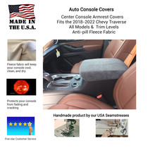 Buy Fleece Center Console Armrest Cover Protection Fits the Chevrolet Traverse 2018- 2022