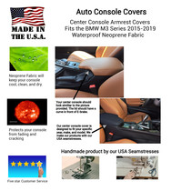 Buy Neoprene Center Console Armrest Cover Fits the BMW M3 Series 2015-2019 (All Trim Levels)