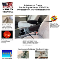 Buy Auto Armrest Covers -Fits the Toyota Sienna 2011-2020 Fleece material (1 pair)