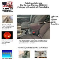 Buy Center Console Cover fits the Jeep Cherokee 2014- 2022- Fleece Material