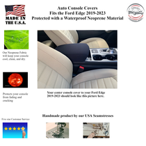 Buy Neoprene Center Console Armrest Cover Fits the Ford Edge 2019-2023