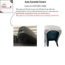 Buy Center Console Armrest Cover fits the Lexus LS430 2001-2006- Fleece Material