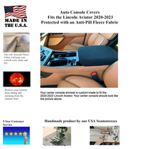 Buy Fleece Center Console Armrest Cover -Fits the Lincoln Aviator 2020-2026