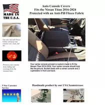 Buy Fleece Center Console Armrest Cover -Fits the Nissan Titan 2016-2025