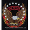 LIVE TO RIDE PATCH WITH EAGLE AND FLAME 5" (PATCH ONLY)