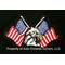 USA Flags Cross W/Bald Eagle (Patch Only)
